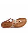 Women Flat sandal with rhinestones