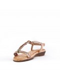 Women Flat sandal with rhinestones