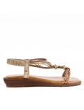 Women Flat sandal with rhinestones