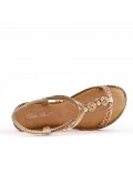 Women Flat sandal with rhinestones