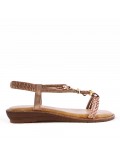 Women Flat sandal with rhinestones