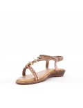 Women Flat sandal with rhinestones