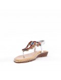 Women Flat sandal with rhinestones