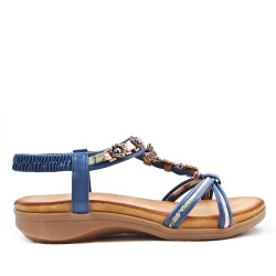 Women's comfort sandal with pearls
