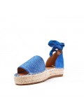  Women Faux suede espadrille sole sandal