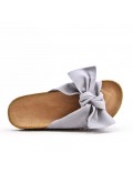 Women comfort slide with bow