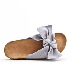 Women comfort slide with bow