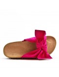 Women comfort slide with bow