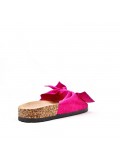 Women comfort slide with bow