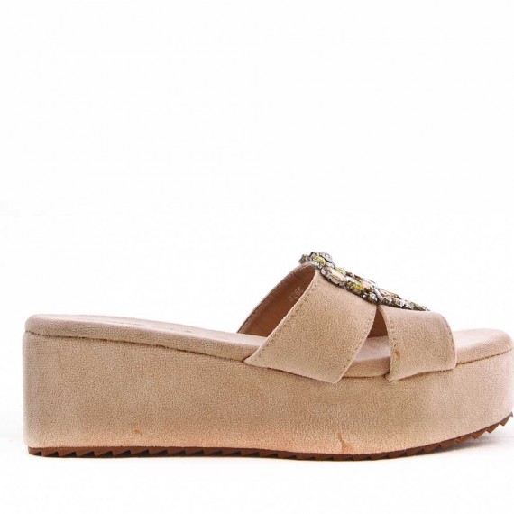 Women aux suede wedge