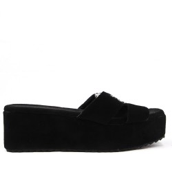 Women aux suede wedge