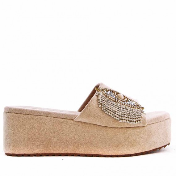 Women aux suede wedge