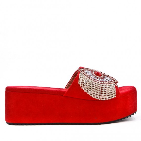 Women aux suede wedge