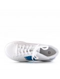 Women's faux leather lace up sneaker