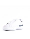 Women's faux leather lace up sneaker