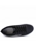 Women's faux leather lace up sneaker