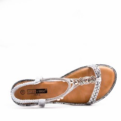 Grande Taille 38-43- Sandale en simili cuir