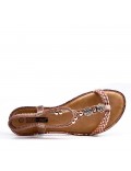 Grande Taille 38-43- Sandale en simili cuir