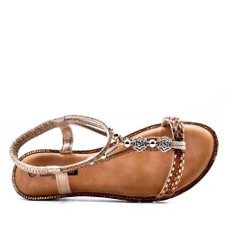 Grande Taille 38-43- Sandale en simili cuir