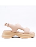 Women faux leather platform sandal