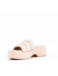 Women faux leather platform sandal