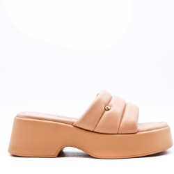 Women faux leather platform sandal