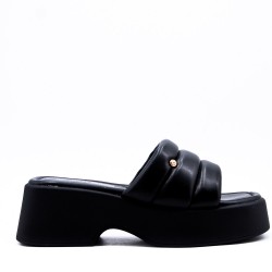 Women faux leather platform sandal