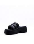 Women faux leather platform sandal