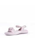 Flat sandals in faux leather for women