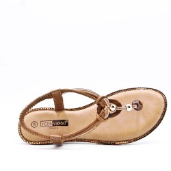 Grande Taille 38-43- Sandale en simili cuir