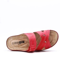 Comfortable faux leather sandal for women