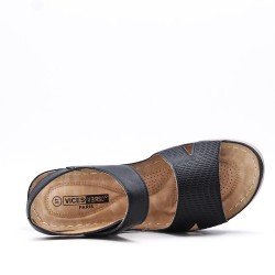 Sandale confort en simili cuir pour femme