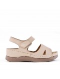 Sandale confort en simili cuir pour femme