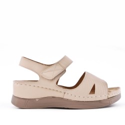 Sandale confort en simili cuir pour femme