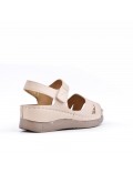 Comfortable faux leather sandal for women