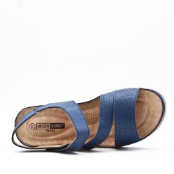 Sandale confort en simili cuir pour femme