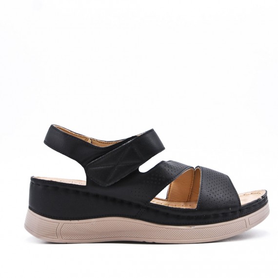 Sandale confort en simili cuir pour femme