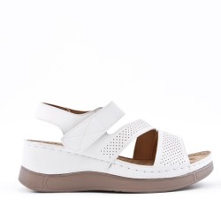 Sandale confort en simili cuir pour femme