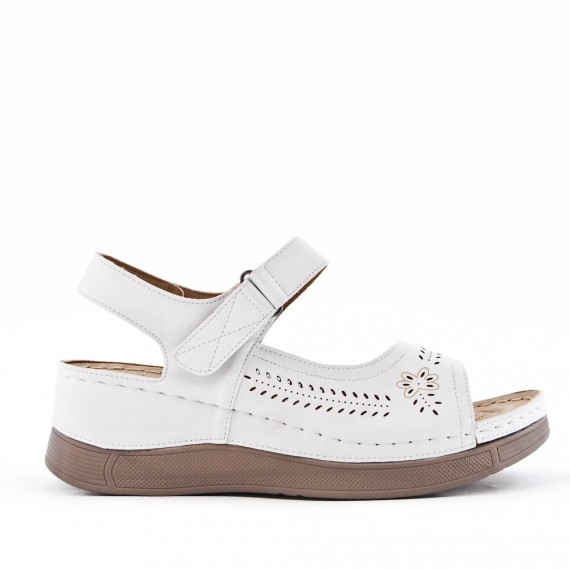 Sandale confort en simili cuir pour femme