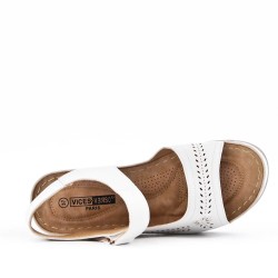 Sandale confort en simili cuir pour femme