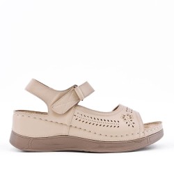 Sandale confort en simili cuir pour femme