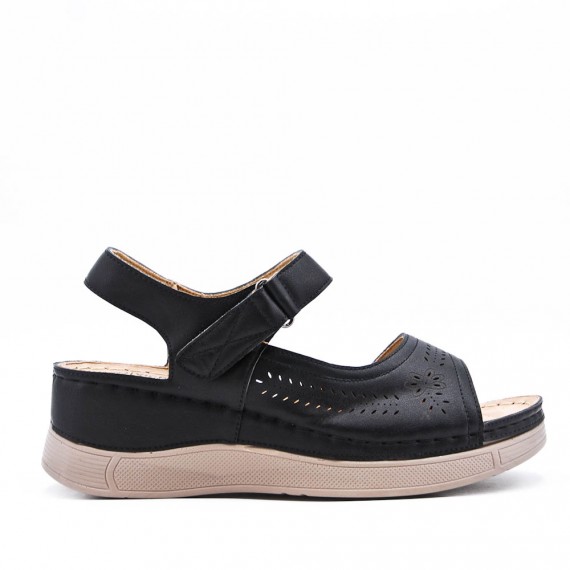 Sandale confort en simili cuir pour femme