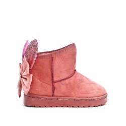 Botte fille rose à oreilles de lapin 