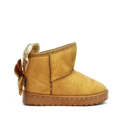 Botte fille camel à oreilles de lapin 