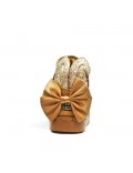 Botte fille camel à oreilles de lapin 