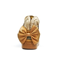 Botte fille camel à oreilles de lapin 