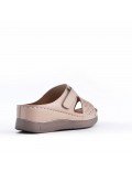 Large Size 38-43 - Wedge comfort sandal in faux leather for women