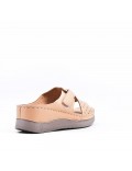 Large Size 38-43 - Wedge comfort sandal in faux leather for women