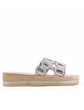 Sandals in faux leather for women