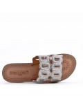 Sandals in faux leather for women